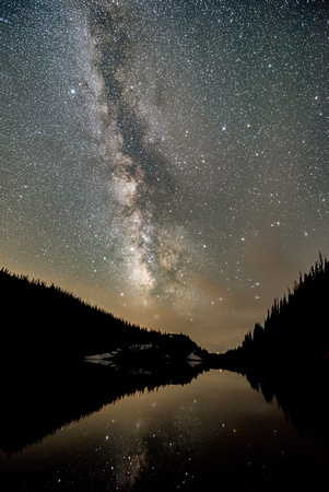 Milky Way over Poudre Lake, Rocky Mountain National Park, Colorado