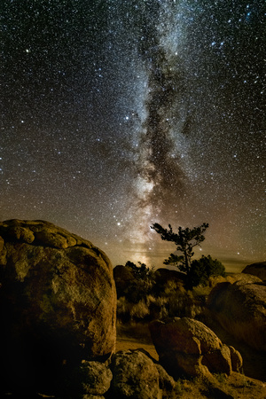 Milky Way over Split Rock Historic Site, Wyoming